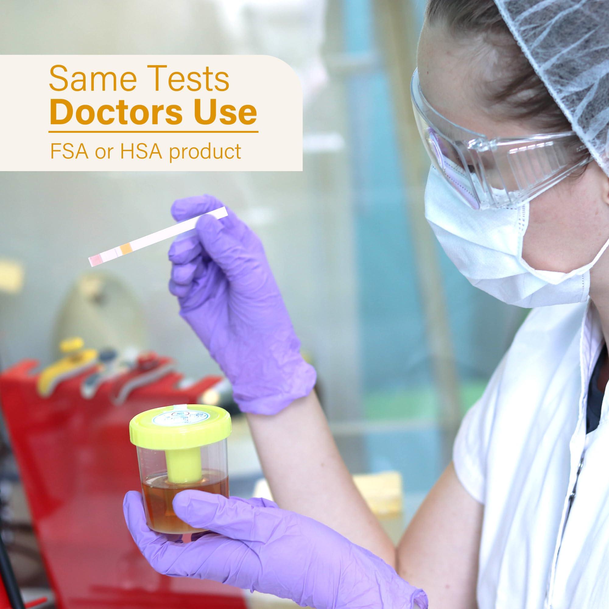 LotFancy Urine Test Strips, 50ct UTI Test Strips for Women, 3-in-1 Urinary Tract Infection Test Strips for Leukocytes, Nitrite and PH Test, Accurate Results in 1 Minute