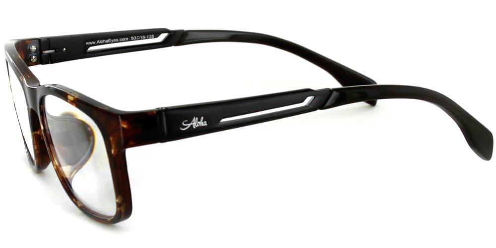 Aloha Eyewear Alumni RX06 Optical-Quality Reading Glasses with Aluminum Frames for Men (Tortoise +2.00)