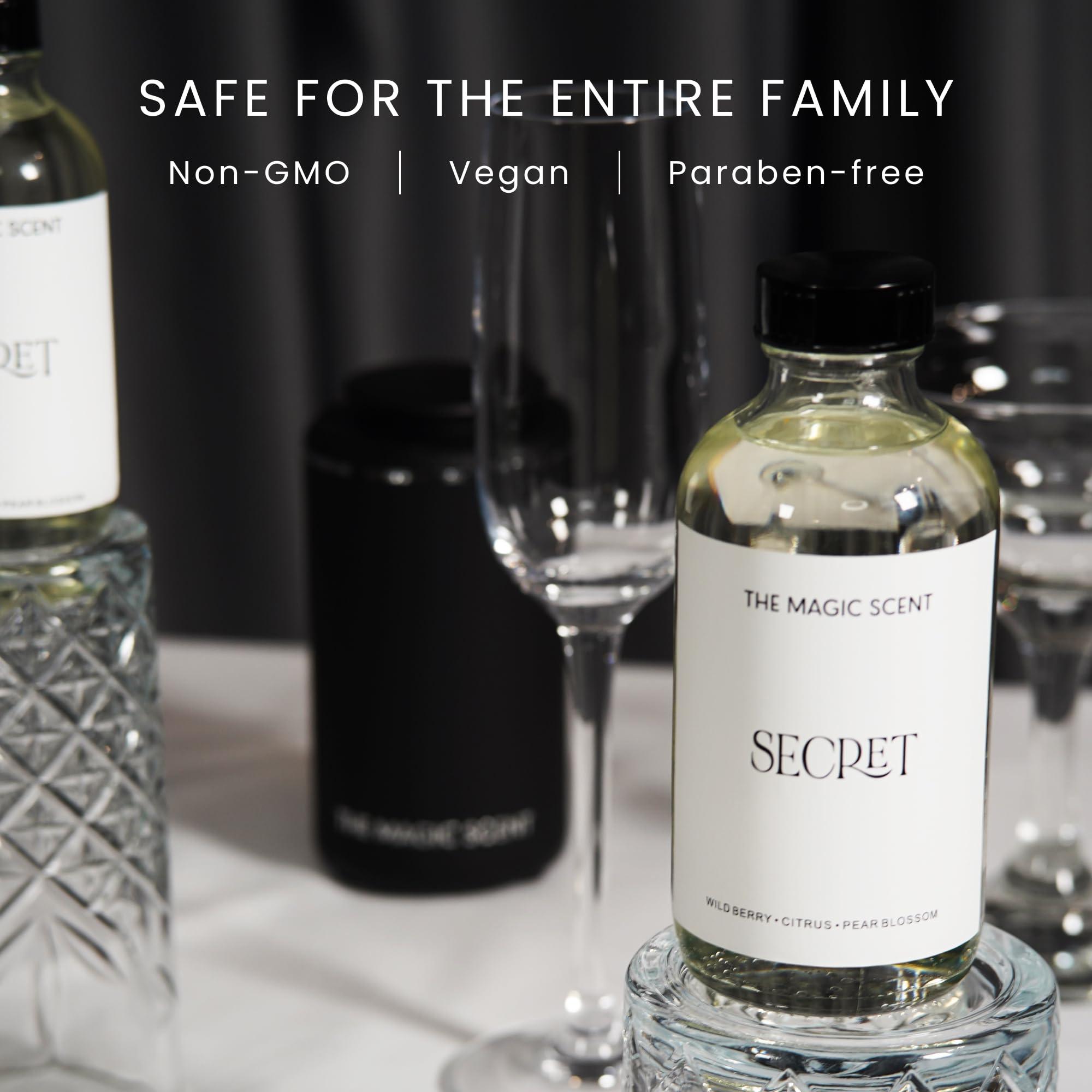 THE MAGIC SCENT The Magic Scent Secret Oils for Diffuser - HVAC, Cold-Air, & Ultrasonic Diffuser Oil Inspired by Victoria\'s Secret - Essential Oils for Diffusers Aromatherapy - 4 fl oz, 120 mL