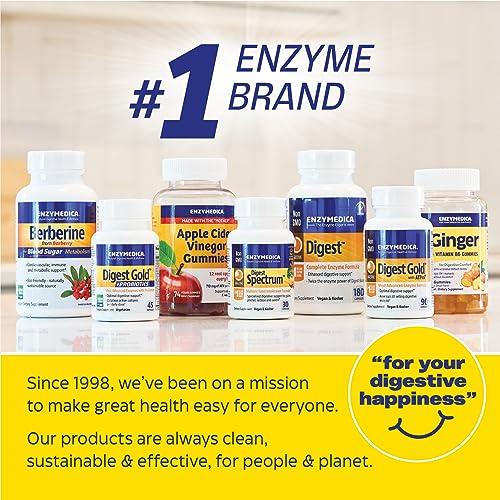 Enzymedica Enzymedica Digest Gold + ATPro Maximum Strength Digestive Enzymes | Prevents Bloating Gas & Indigestion, Natural Digestion Support, Multi Enzyme Amylase, Protease, Lipase & Lactase, 90 Capsules