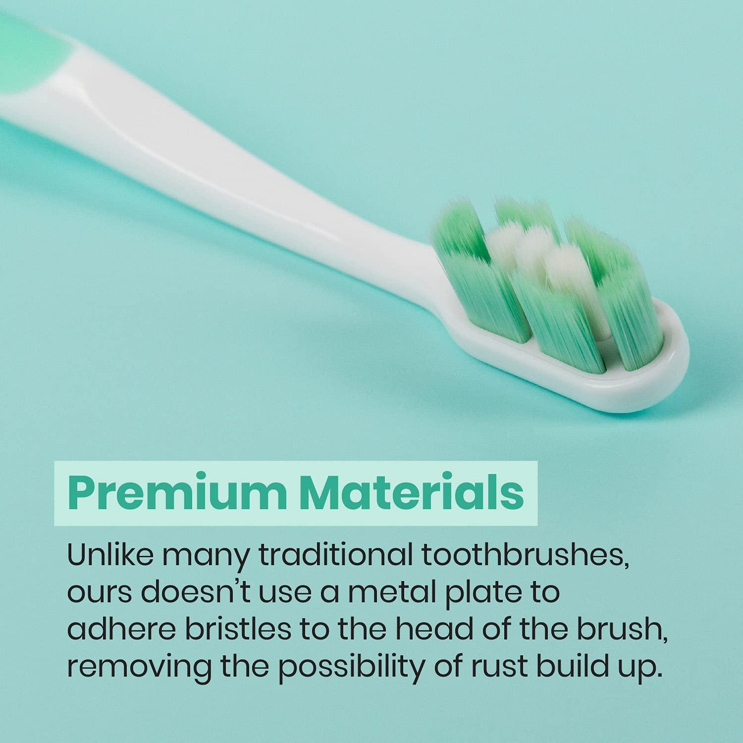 Lindo Lindo Ultrafine Toothbrush - for Sensitive Gums and Teeth, 12000+ Ultra Fine Bristles, Soft and Gentle, Deep Clean, Pack of 4