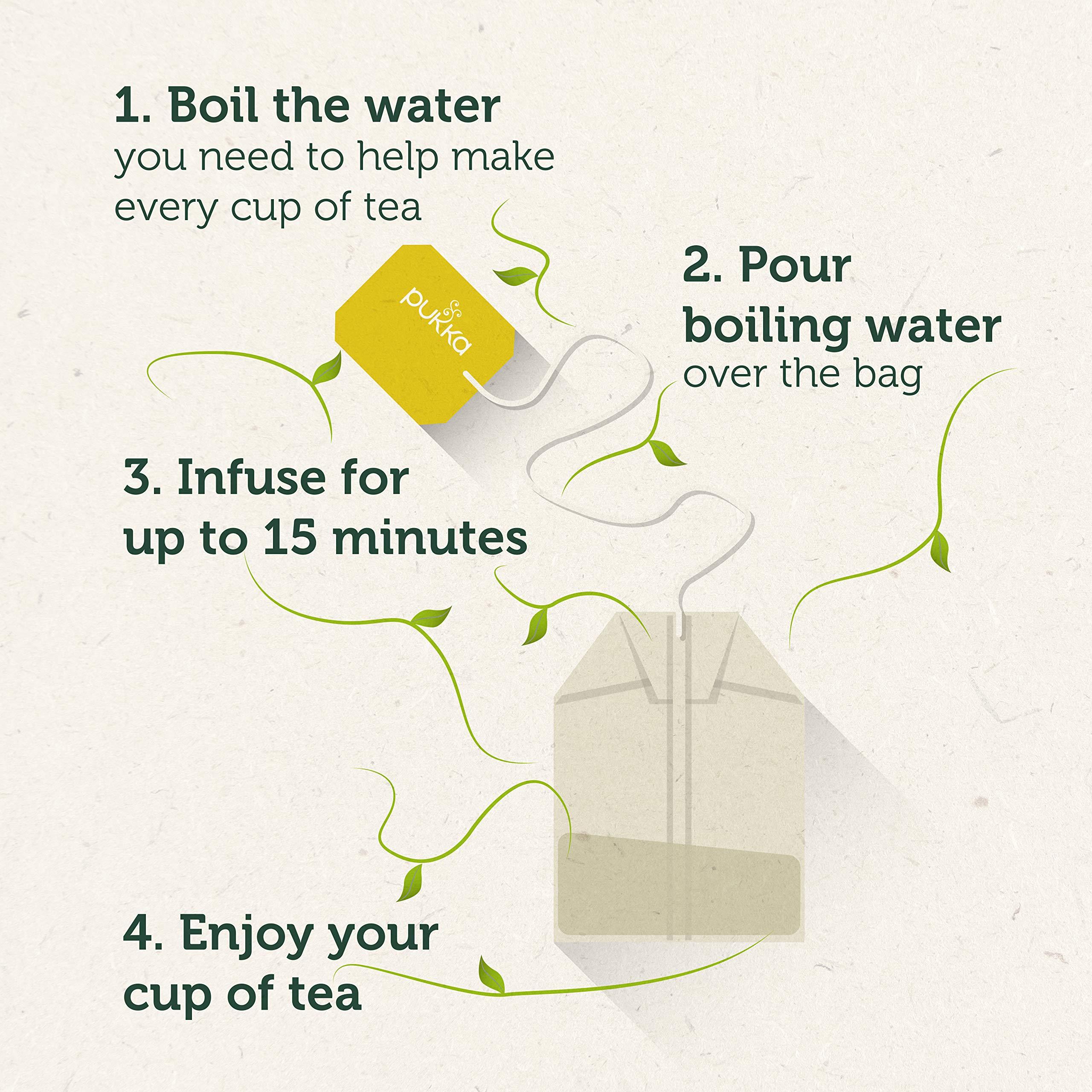 Pukka Pukka Herbs Organic Tea Bags, Lemon, Ginger & Manuka Honey Herbal Tea, Perfect for Everyday Wellness, 20 Count (Pack of 3) 60 Tea Bags