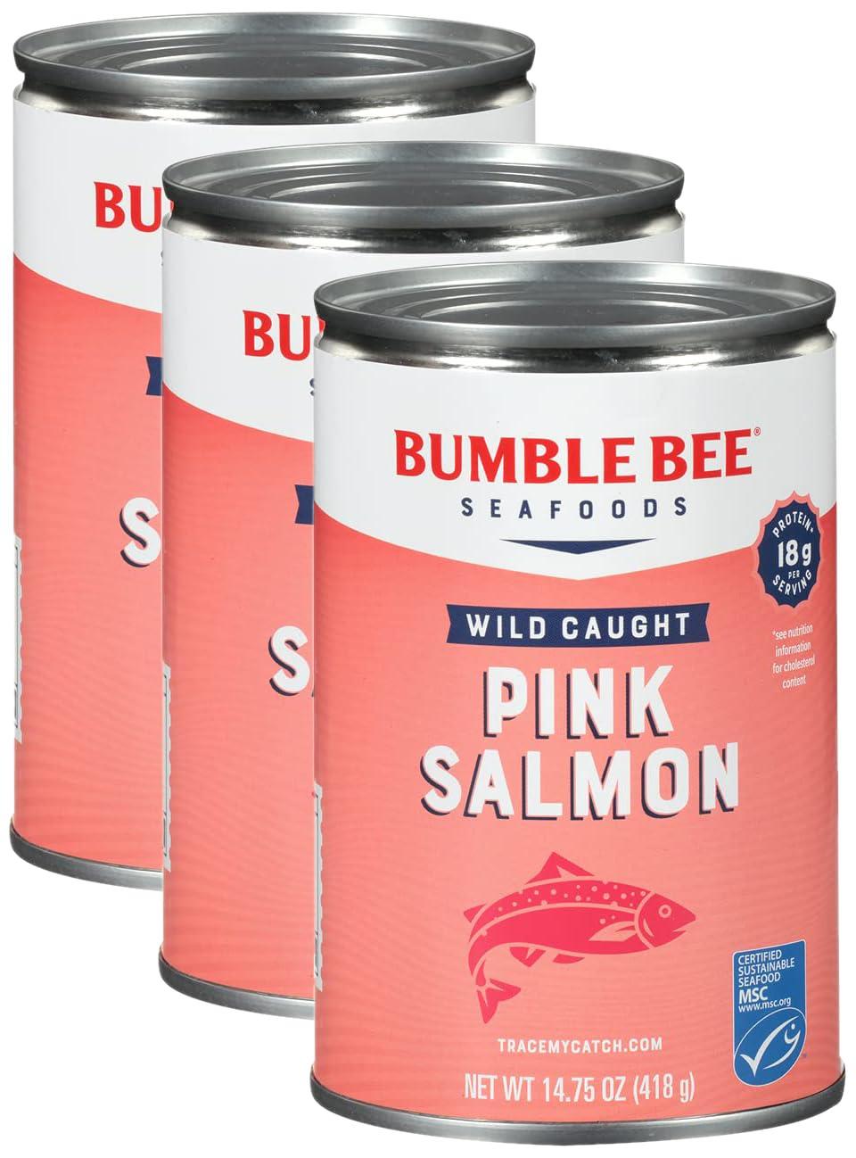 Bumble Bee Bumble Bee Pink Salmon, Premium Wild, 14.75 oz (Pack of 3)