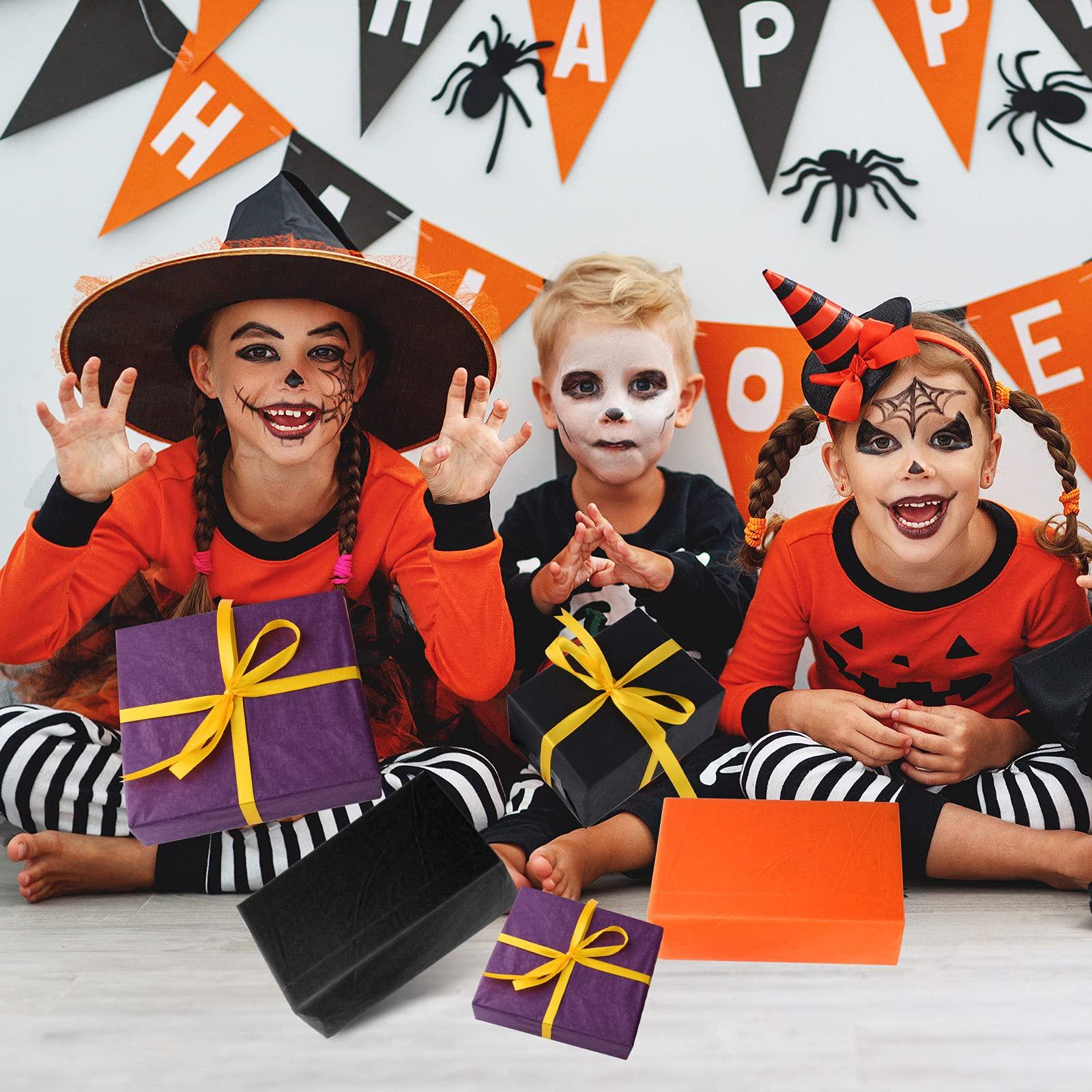 MIAHART MIAHART Black Tissue Paper Bulk for Gift Wrapping 60 Sheets Black Tissue Paper for Gift Bags Packaging Floral Birthday Christmas Halloween DIY Crafts Pompoms Confetti Decor