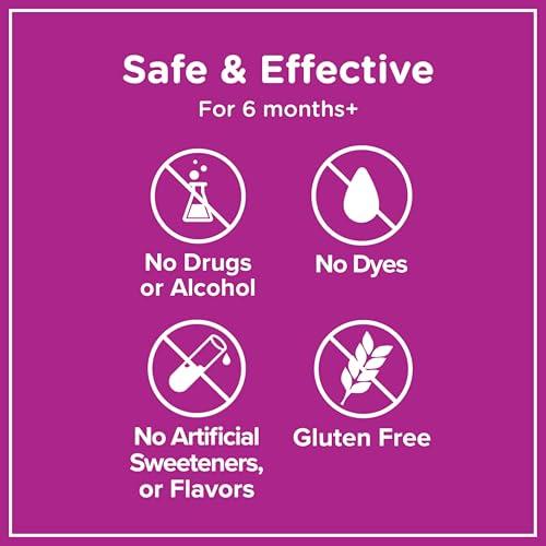 Zarbee\'s Zarbee\'s Baby Immune Support with Zinc, Baby & Toddler Vitamin 6 months+, includes Syringe for Easy & Accurate Dosing, Natural Grape Flavor, 2oz