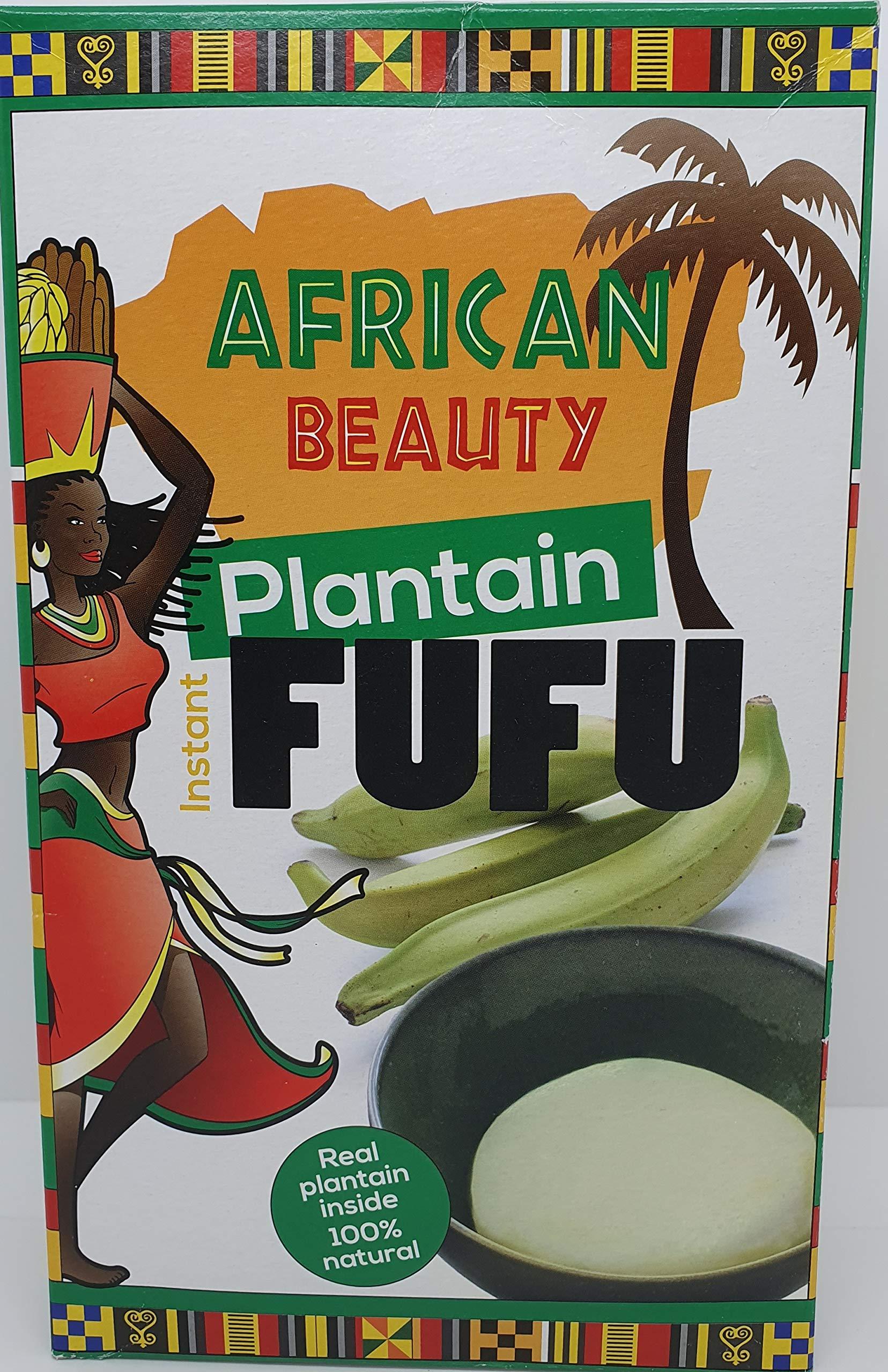 African Beauty Plantain Fufu Flour African Mix 24oz - Authentic, Premium Quality Fufu Flour with Real Plaintain - 100% Natural by African Beauty (1)
