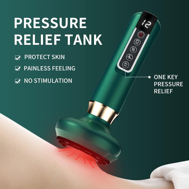 wregin Sculpiflex - Sculpiflex Cellulite Machine, 100% Gentle Sculpiflex Cellulite, Cordless - Sculpiflex Anti Cellulite Machine - Cupping Massager for Cellulite, With Pressure Relief and Timing (C-white)