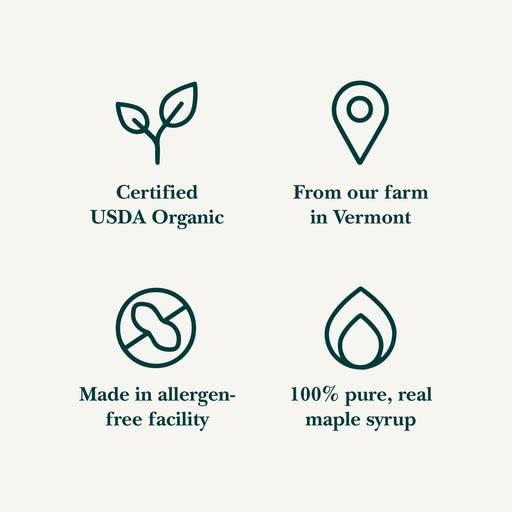 Vermont Maple Syrup Vermont Maple Syrup - 32 oz Grade A, Dark Robust Organic Maple Syrup - 100% Pure and Authentic Maple Syrup for Pancakes, Waffles and More - Nut free, Gluten Free, Vegan, Paleo