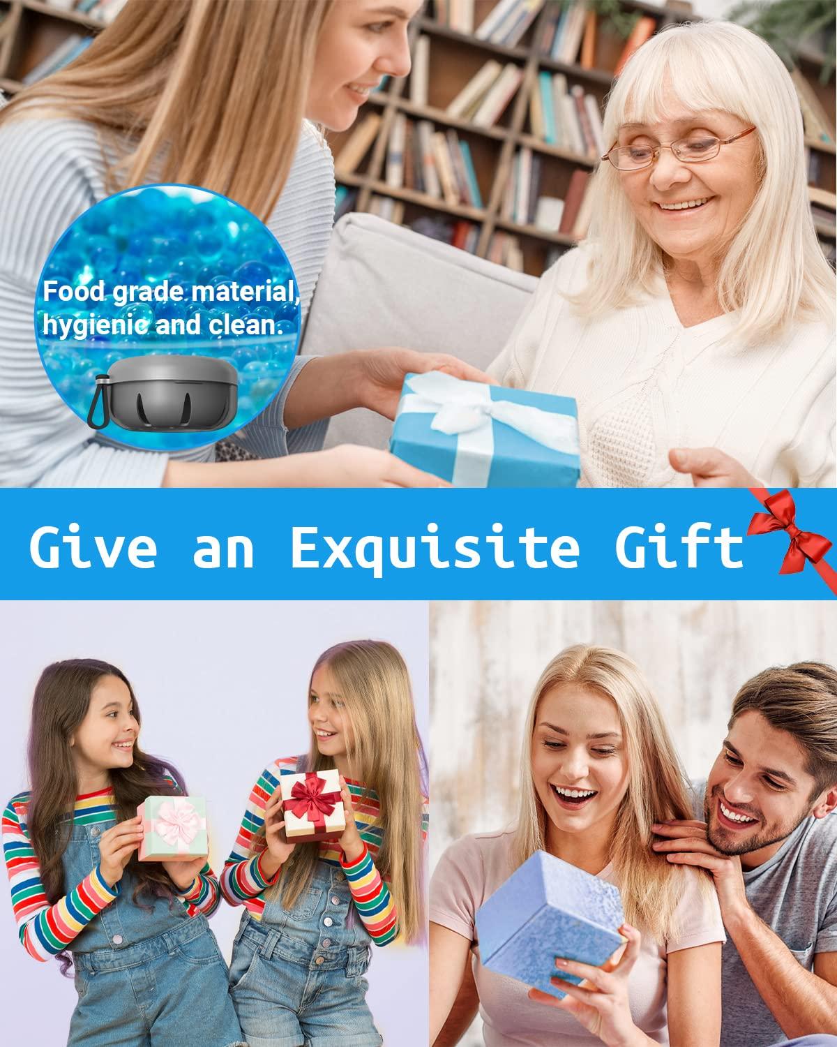 SEANCHEER Denture Bath Case, Denture Cup, Leak Proof Portable Retainer Case, Denture Cleaning Kit with Cleaner Brush, Denture Box with Strainer & Mirror, Denture Case for Aligner Retainer Mouth Guard