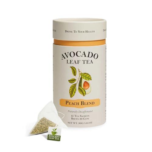 avocado leaf tea Avocado Leaf Tea Peach Tea Caffeine-free | Herbal Tea | Immune Support | Cold Brew or Hot Tea | 15 Tea Bags -30 Servings (Gluten Free, Non-GMO)