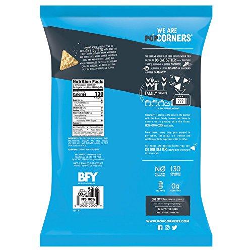 Popcorners POPCORNERS White Cheddar, Popped Corn Chips, Gluten Free, Non-GMO (5oz/12 Pack) - Packaging May Vary