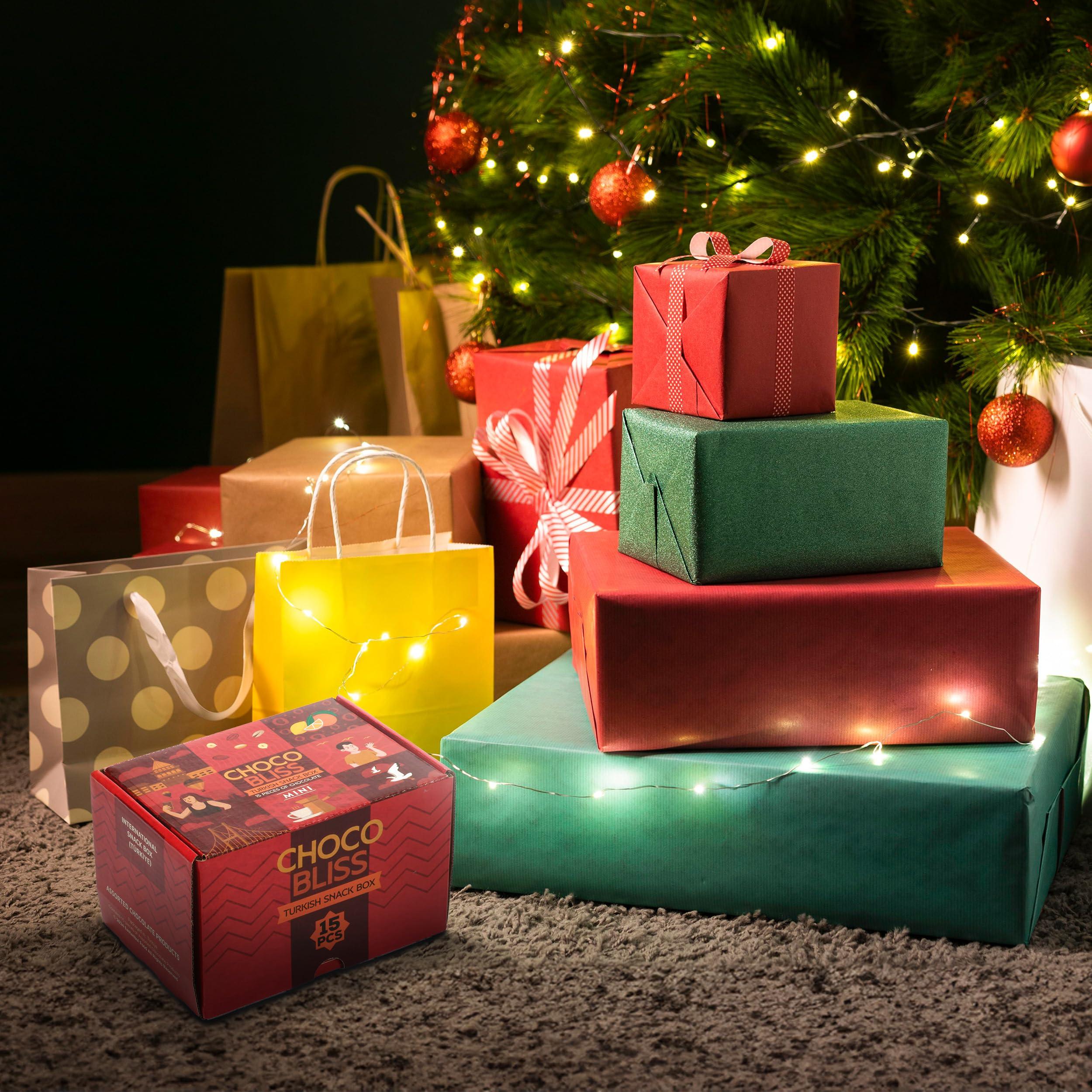 Eastanbul Eastanbul International Snack Box, 15 Chocolate Assortment Bars, Turkish Exotic Snacks, Assorted Candy Variety Pack of Foreign Exotic Candy Box of Assorted Chocolate