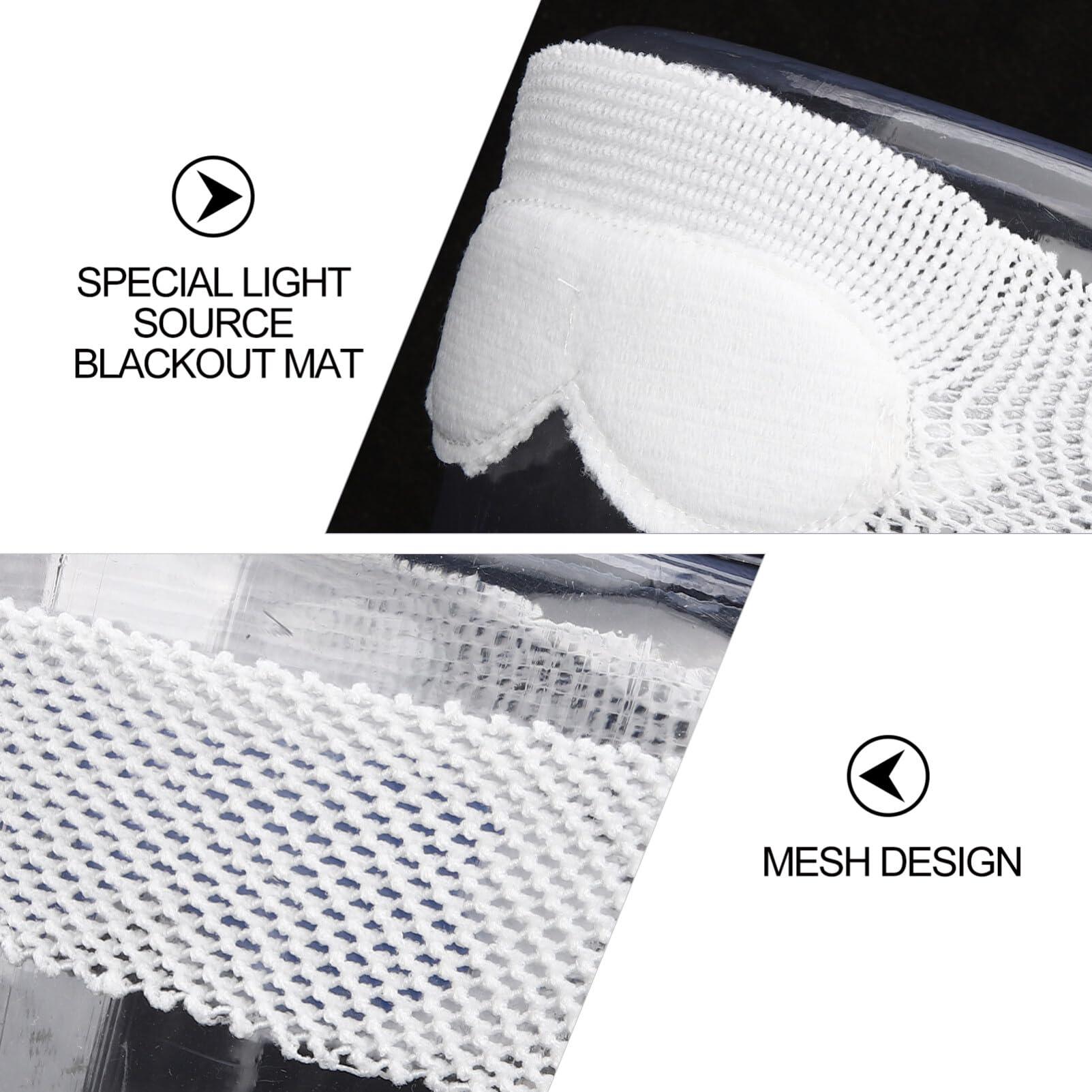 Healifty Healifty Baby Eye mask Eye mask for Eye Blindfold Baby Sleeping Eye mask Eye mask Baby for Infants Cute Eye mask Night Eye White Face mask Cotton Anti-Blue Light Newborn