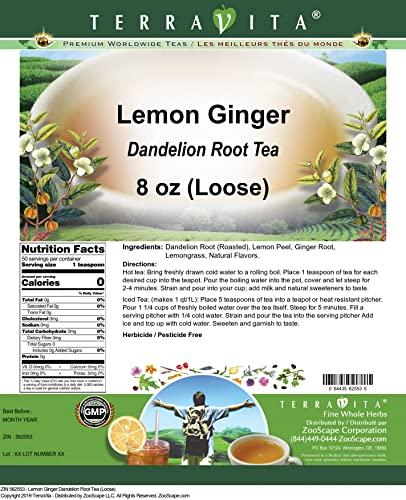 TerraVita Lemon Ginger Dandelion Root Tea (Loose) (8 oz, ZIN: 562553)