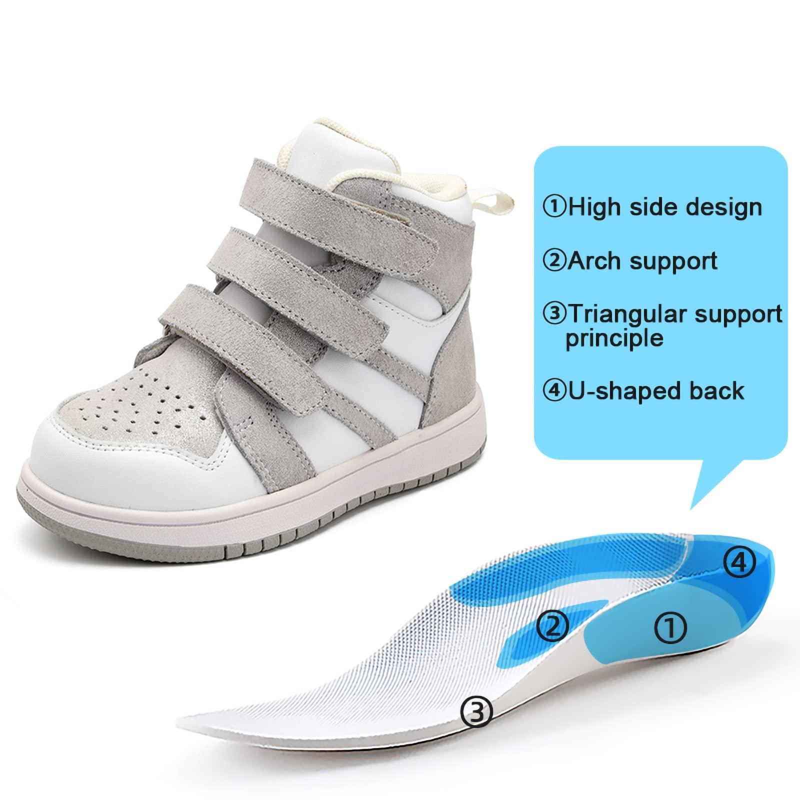 Orthopop Orthopedic Shoes for Kids and Toddlers,Arch and Ankle Support Boots for Girls & Boys to Correct Foot Problems,Anti-Slip Soles