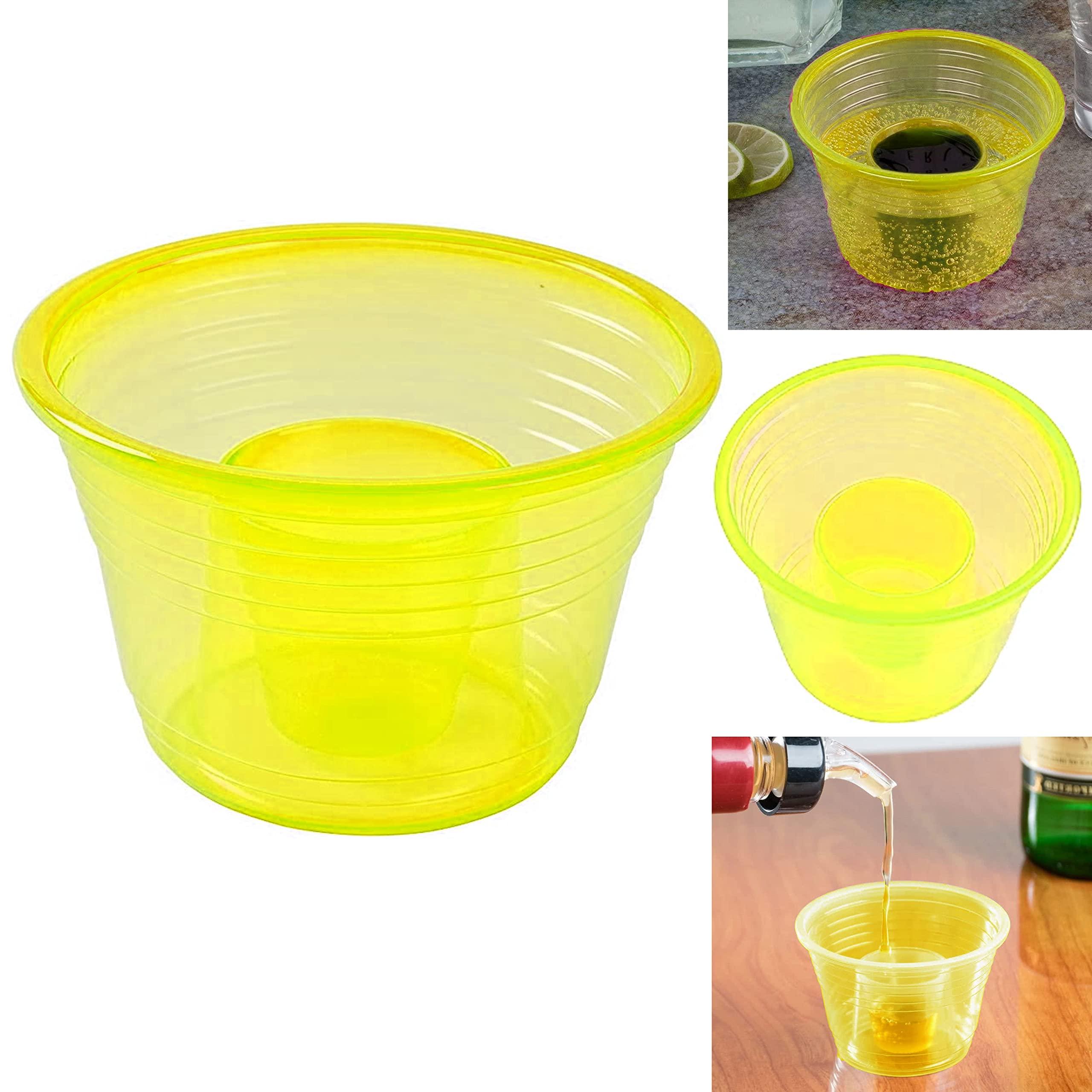 Generic 100 Neon Shot Glasses Cups Jager Bomb Blaster Disposable Party Drink 2.75oz 1oz