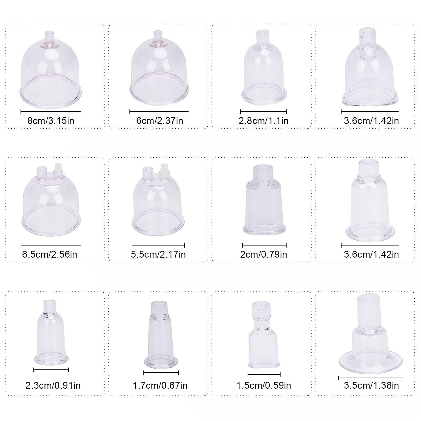 Meifuly Vacuum Therapy Cupping Machine with 30 Cups and 3 Metal Gua Sha Handles for Salon SPA, Body, Back, Face Massage Care