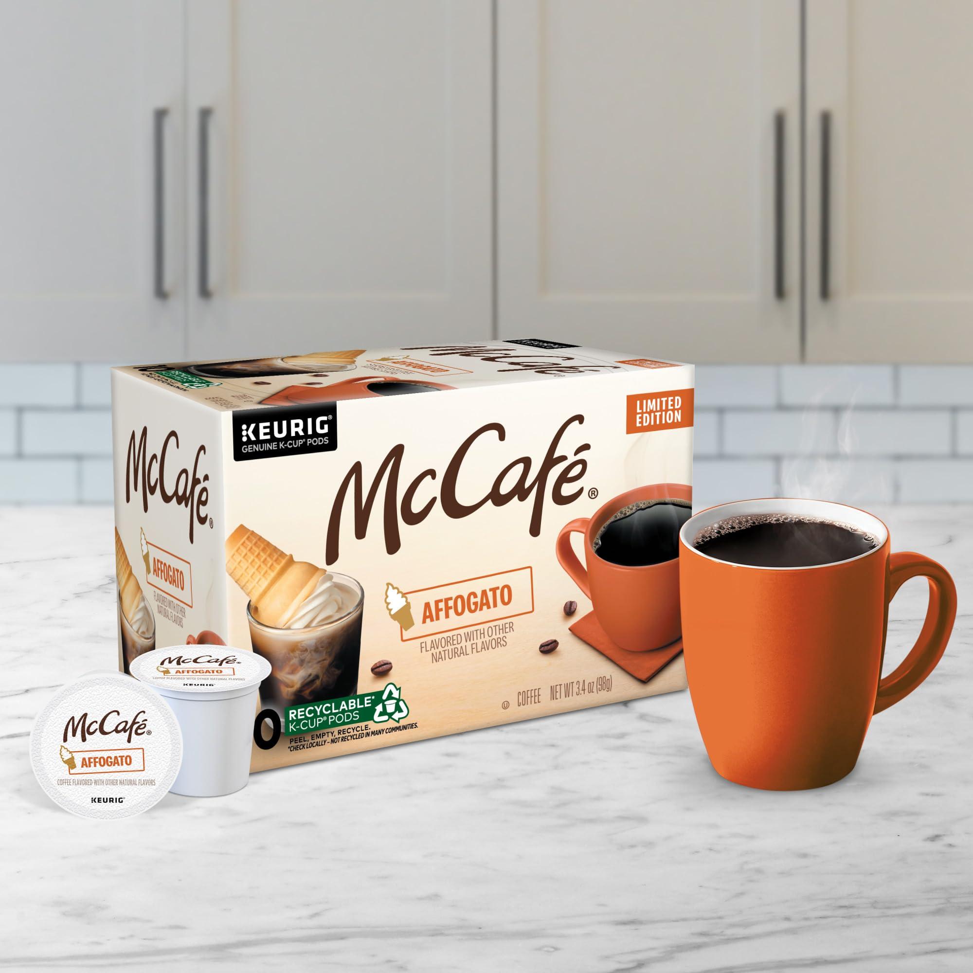 McCafe McCafe Affogato, Single Serve Keurig K-Cup Pods, Flavored Coffee, Limited Edition, 60-Count Box (6 Packs of 10)
