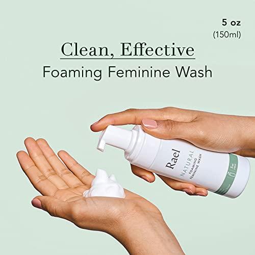 Rael Rael Feminine Wash, Foaming Cleansing Wash - pH Balance Intimate Wash Women, Unscented, Sensitive Skin, All Skin Types, Vegan, Cruelty Free (5oz, 2 Pack)