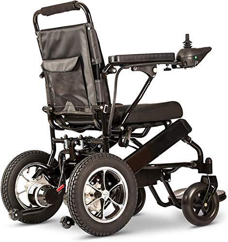 Wyyggnb Wyyggnb Electric Wheelchair for Adults, Aviation Travel Safe Electric Wheelchair Foldable Heavy Duty Power Wheel Chair (Black)