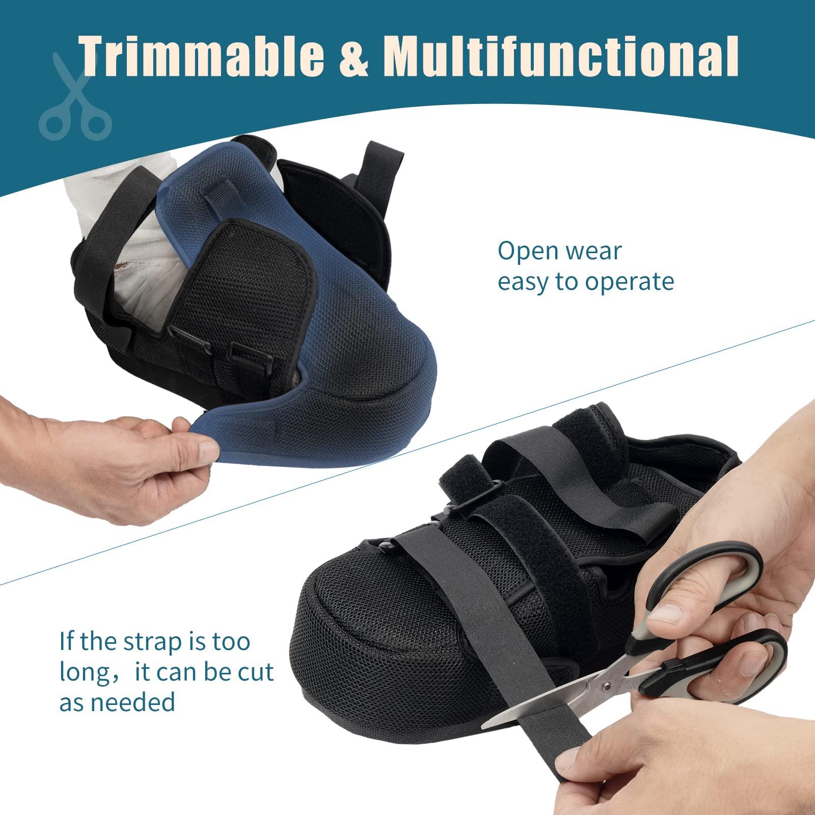GHORTHOUD GHORTHOUD Forefoot Off-Loading Post Op Shoe Closed Toe Medical Walking Boot for Broken Toe Orthopedic Foot Brace for Post Bunion Hammertoe Surgery Brace (L)