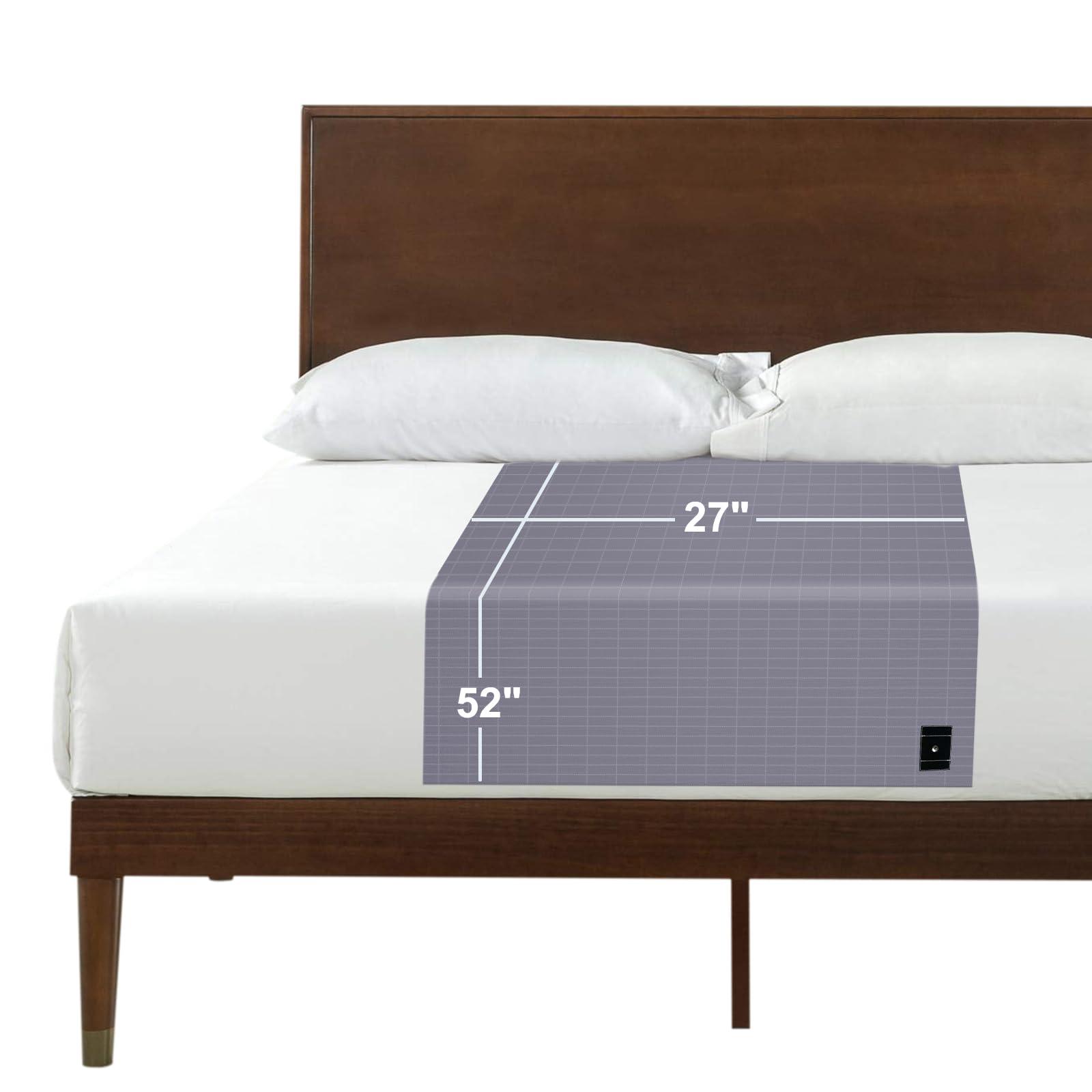 NIULAFR NIULAFR Grounding Sheets with Silver Fiber Grounding Keep Good Sleep, Natural Health(Grey, 27x52 inch)