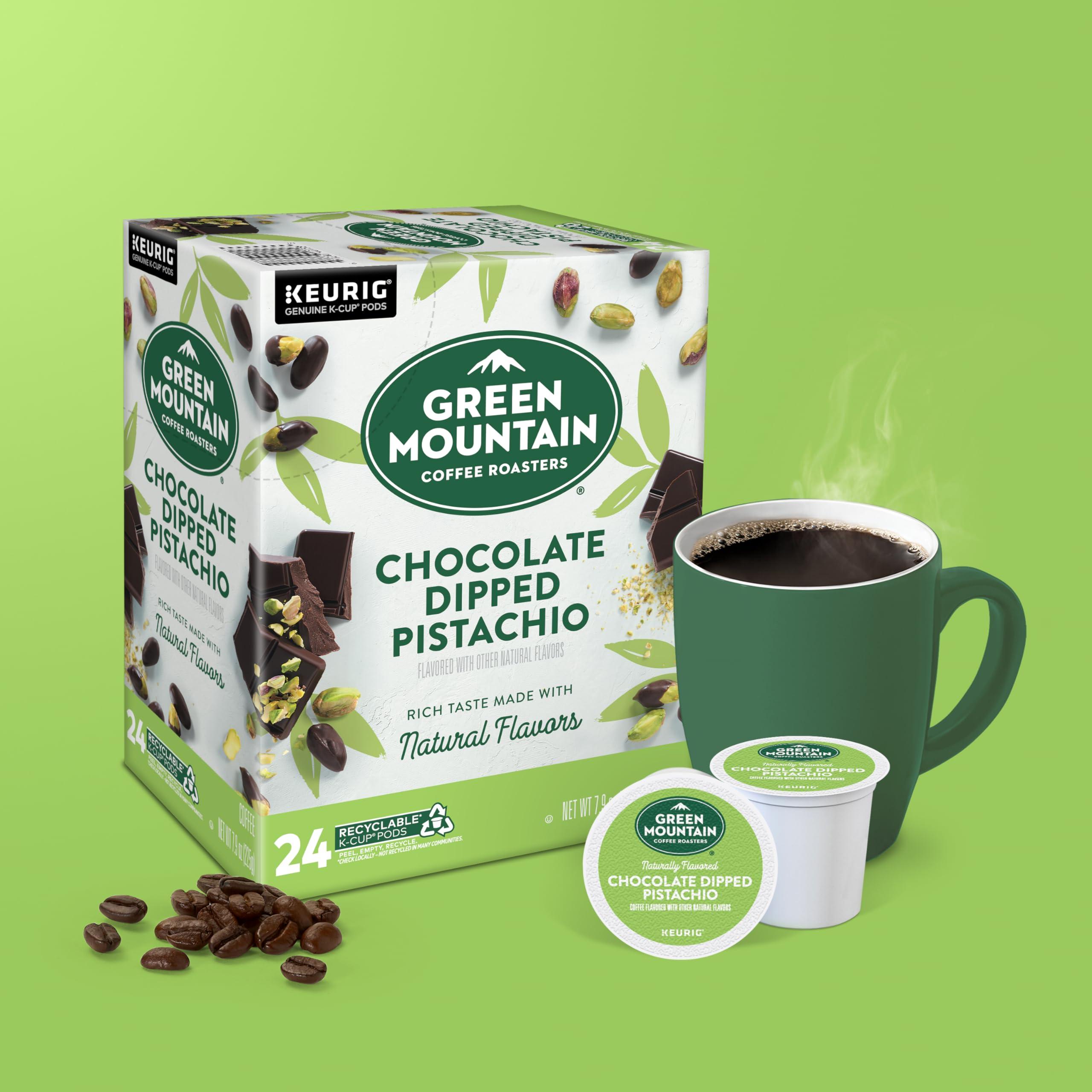 Green Mountain Coffee Roasters Green Mountain Coffee Roasters Chocolate Dipped Pistachio, Single-Serve Keurig K-Cup Pods, 96 Count