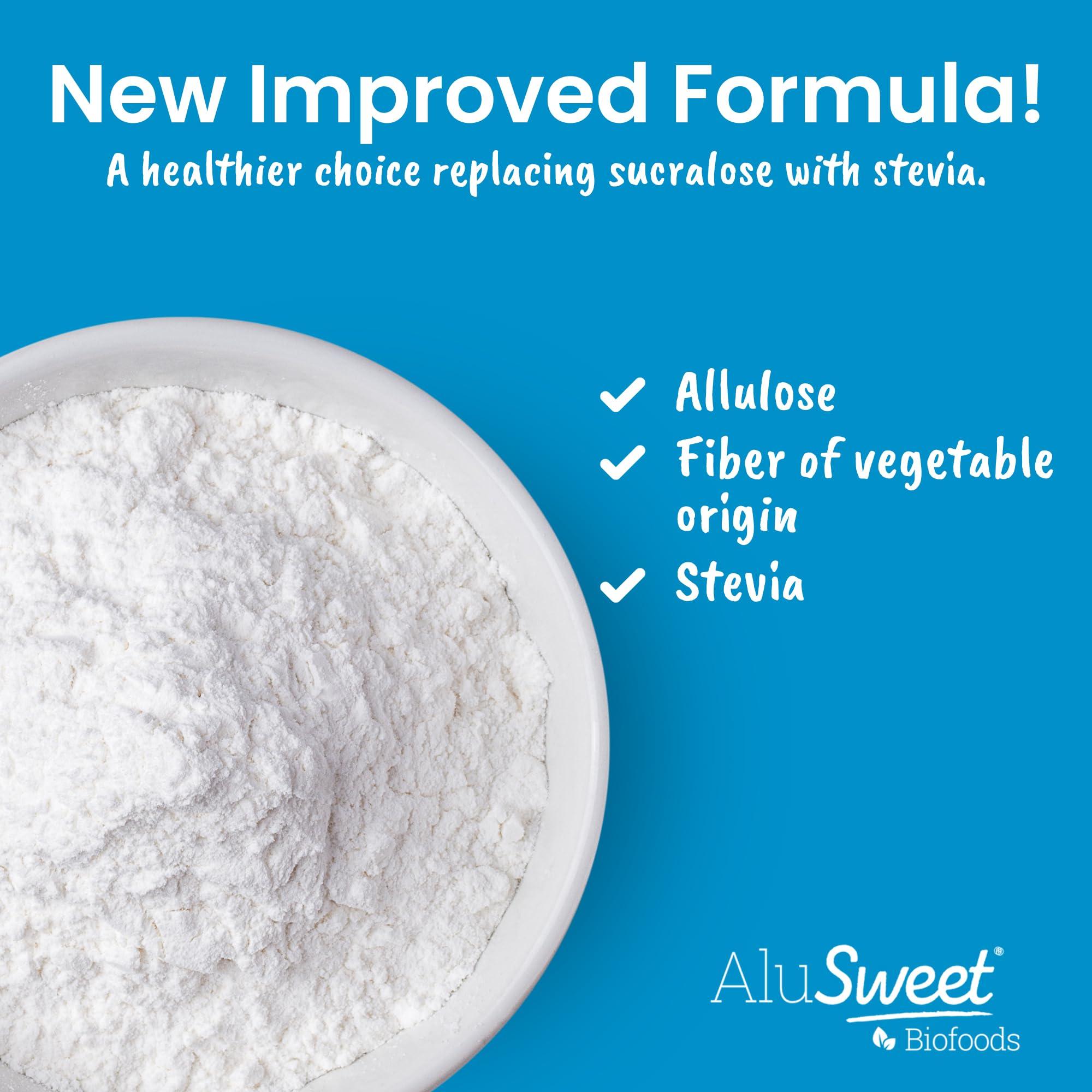 Biofoods Alusweet Alusweet Allulose Sweetener Zero Calorie - 24 oz - 1:1 Sugar Substitute, Keto-Friendly, Gluten-Free, Non-Glycemic, Plant-Based Sugar Substitute for Baking, Coffee, Cooking and Drinks