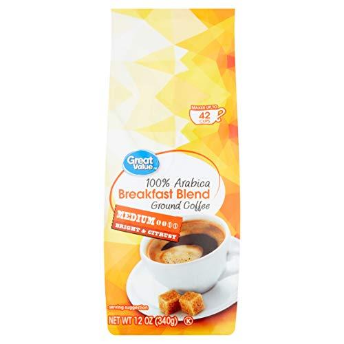 Great Value Great Value 100% Arabica Breakfast Blend Medium Ground Coffee - 12 oz.