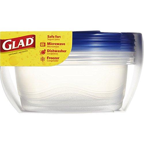 Glad Glad Food Storage Containers - Big Bowl Container - 48 Ounce - 3 Containers - 6 pack