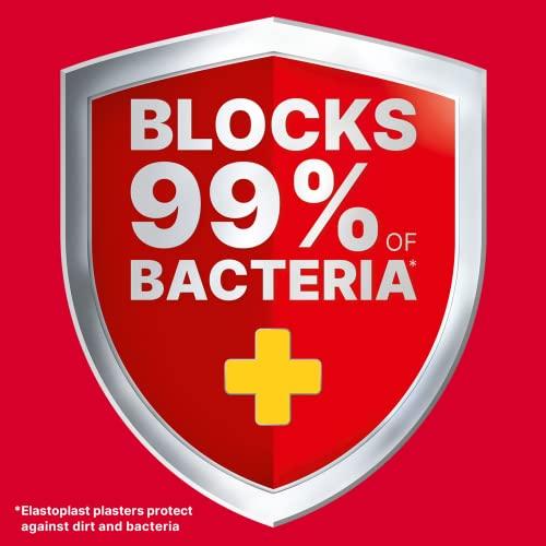 Elastoplast Elastoplast Extra Flexible Fabric Plaster Strips (10 Pieces), Extra Flexible Fabric Plasters, Breathable Plasters, Flexible Large Plasters