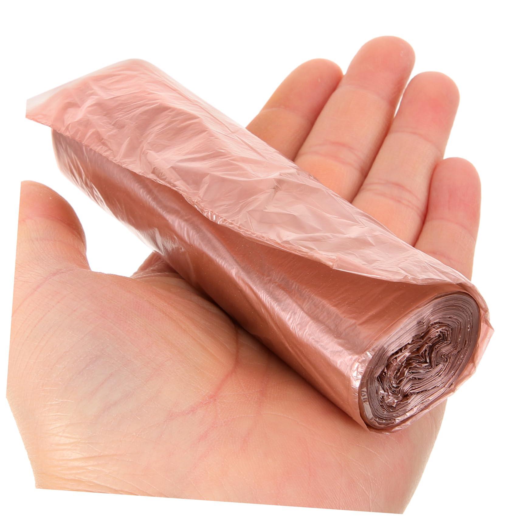 Anneome Anneome 100pcs Golden Garbage Bag Kitchen Waste Pouch Small Trash Bags Disposable Waste Bag Pet Poop Bathroom Trash Bags Living Room Bin Bags Office Liner Degradable Polyethylene