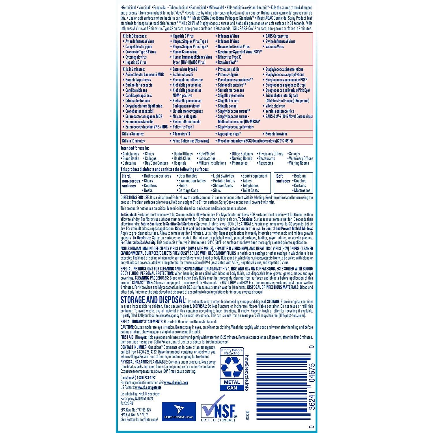 Lysol Professional Lysol Disinfectant Spray, Fresh, 19oz