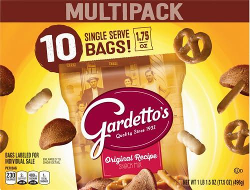 Gardetto\'s Gardetto\'s Snack Mix, Original Recipe, Multipack Snack Bags, 1.75 oz, 10 ct (Pack of 2)