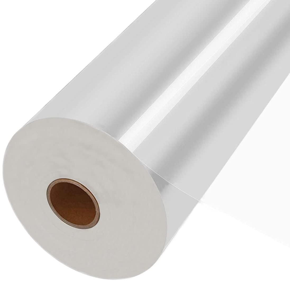 JOYIT JOYIT 330 ft Clear Cellophane Wrap Roll (31.5 in x 330 ft) - 3 Mil Thicken Cellophane Roll, Clear Cellophane Bags Large, Clear Wrapping Paper for Flower Gift Baskets Wrap31.5\" fold into 16