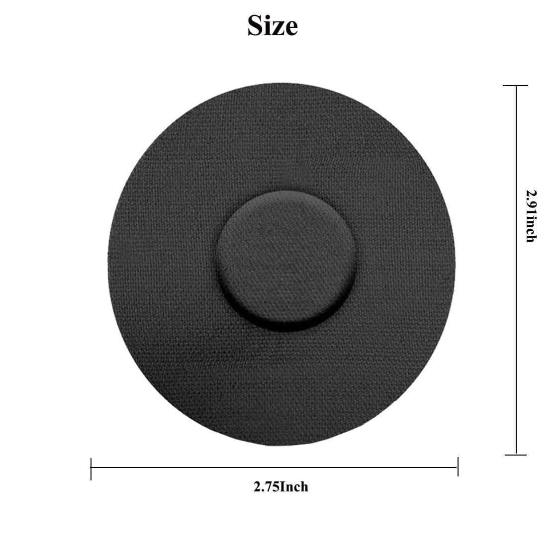 Bomister 60 Pieces Waterproof Sensor Covers for Freestyle Libre 1/2/3, Sweatproof CGM Sensors Adhesive Patches,Pre-Cut Continuous Glucose Monitor Protection,No Glue in The Center of Tape