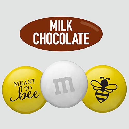 M&M'S M&MS Meant To Bee Milk Chocolate Candy - 2lbs of Bulk Candy for Engagement Party, Wedding Favors, a Chocolate Gift Box and More