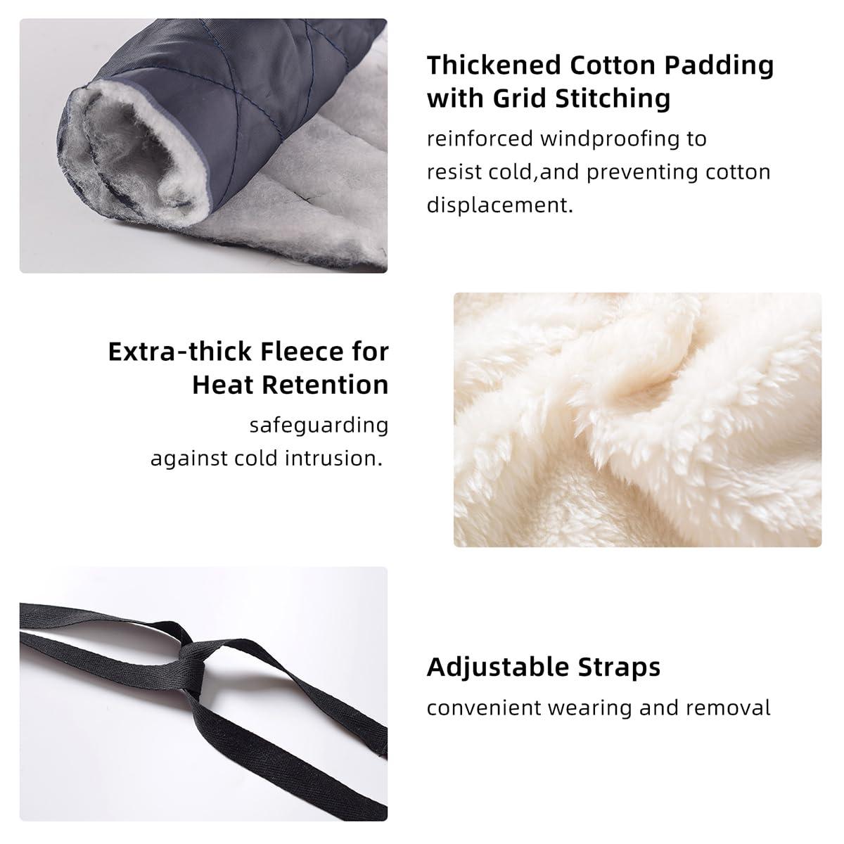 CRAZY ROSA CRAZY ROSA Arm Cast Cover Warm Hand Cast Cover, Thick Fleece Elbow Fracture Plaster Protector for Cold Weather (2)