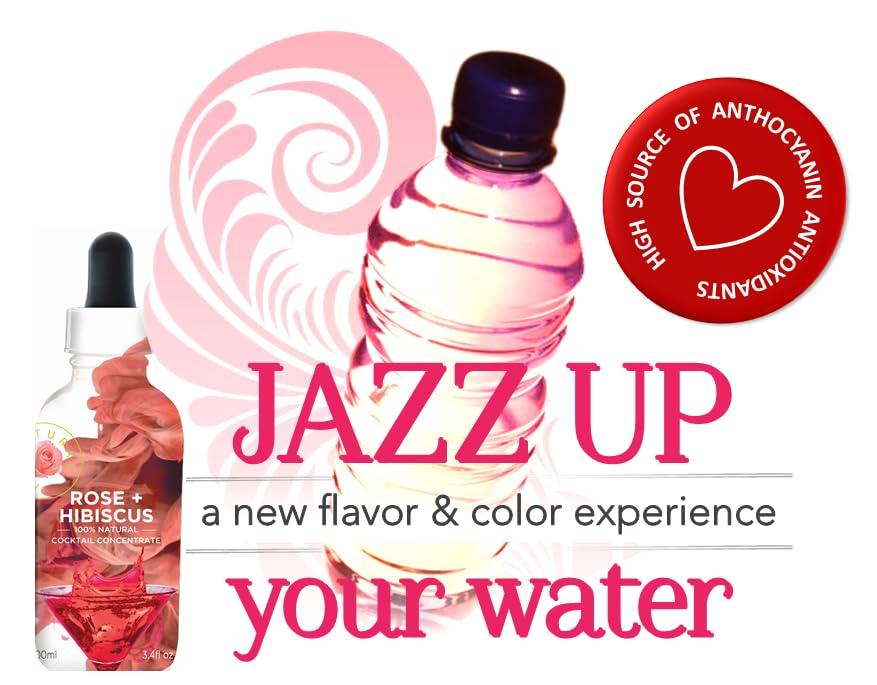 The Wild Hibiscus Flower Company Wild Hibiscus All Natural Hibiscus Cocktail Concentrate (Rose and Hibiscus)