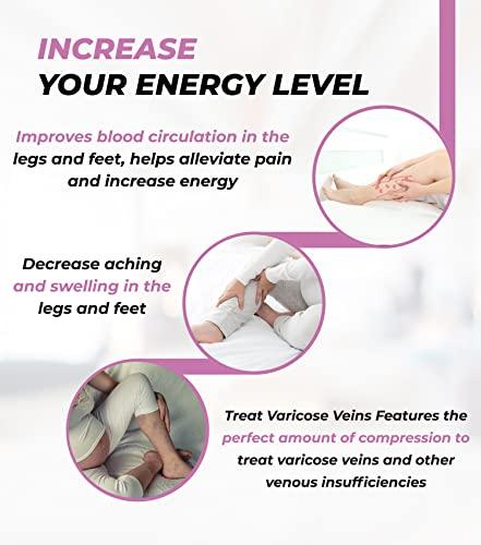 GABRIALLA GABRIALLA Graduated Compression Sheer Pantyhose (23-30 mmHg) H-330, X-Tall, Beige