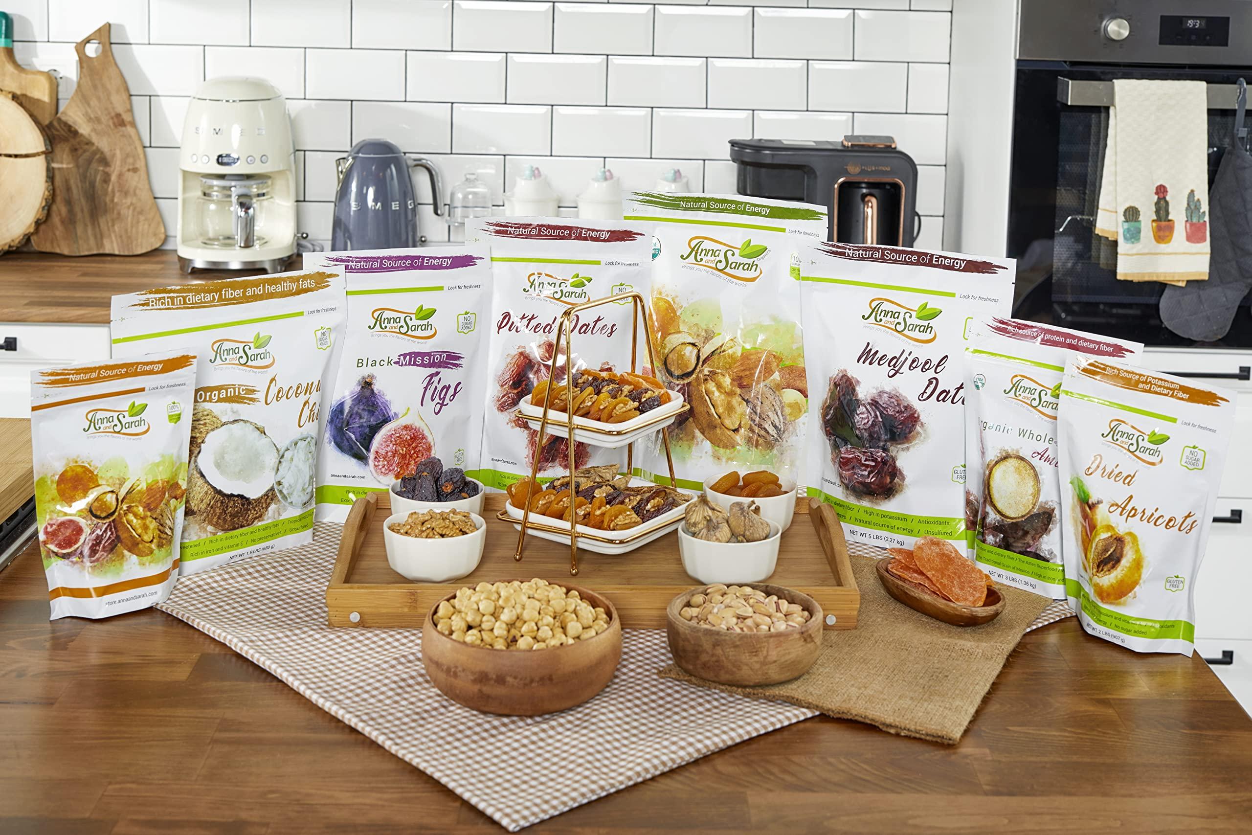 Anna and Sarah Anna and Sarah Dried Organic Mango, No Sugar Added, No Preservatives, Al-Natural, Premium Quality in Resealable bag 8 Oz