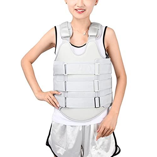 WILLQ Thoracic Full Back Brace Adjustable Thoracolumbar Fixation Brace Upper Spine Injuries and Pre or Post Surgery with This Hard Lumbar Support for Men Women Lumbar Spine Orthosis,Extralarge