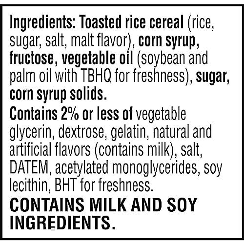 RICE KRISPIES TREATS Rice Krispies Treats Crispy Marshmallow Squares, Kids Snacks, Snack Bars, Original, 12.4oz Box (16 Bars)