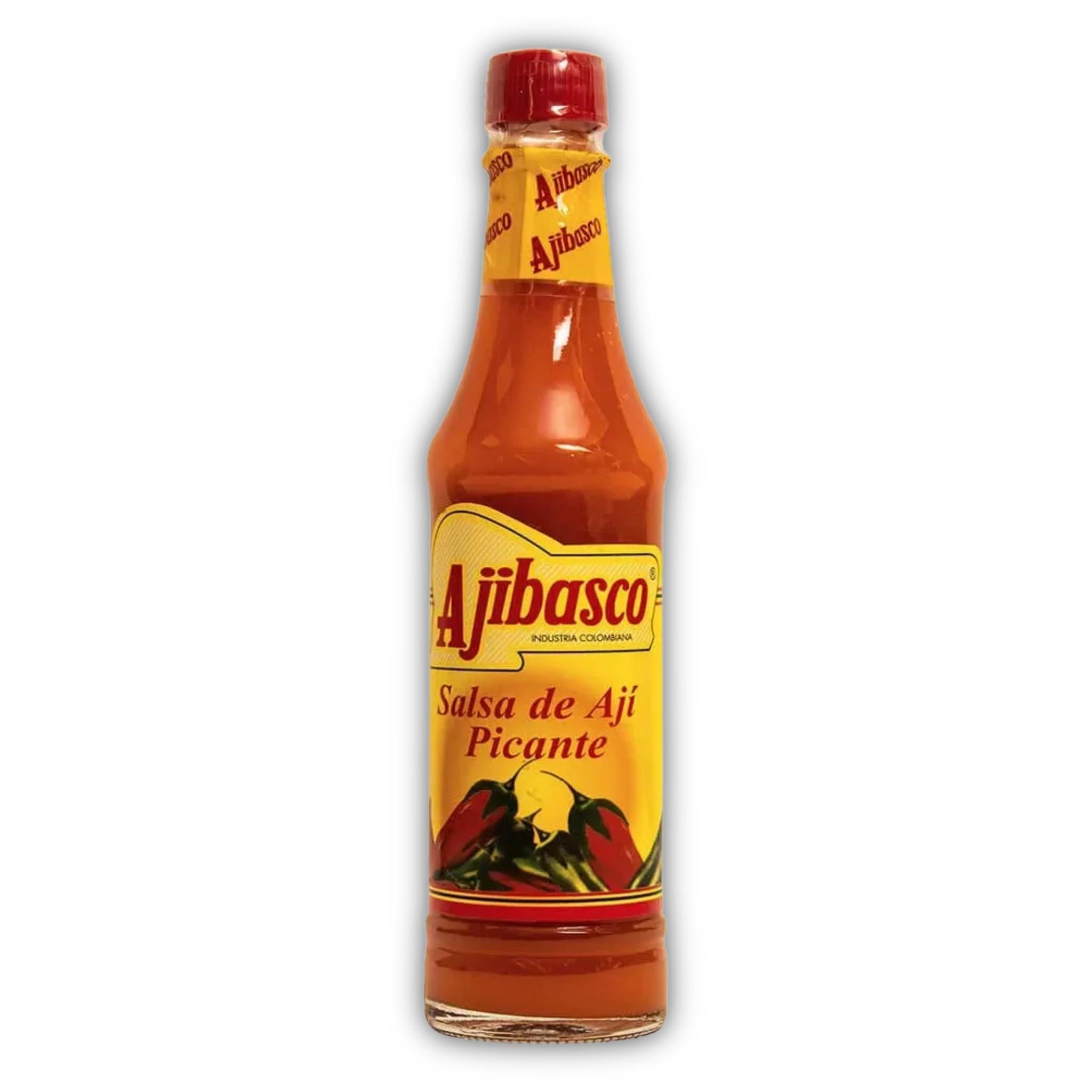 Generic Generic AJIBASCO - SALSA DE AJI PICANTE - Ajibasco Hot Sauce include 2 Bottles (3.38 Oz- 100gr) - ideal para Carnes, Sancochos, Sopas, Burritos, Tacos - Despensa Colombiana.