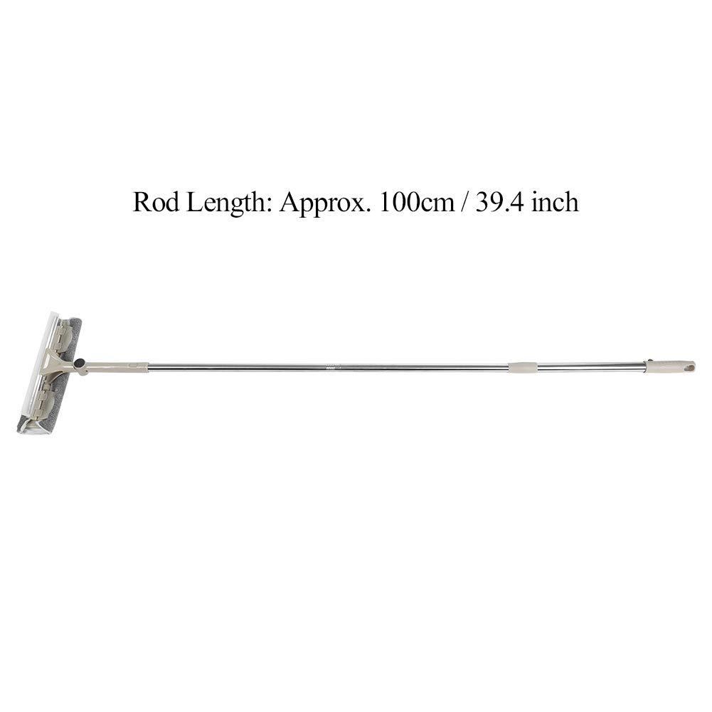 WOHPNLE Squeegee for Window Cleaning, Double Sided Long Handle Window Cleaner Tool Window Cleaner Wiper Window Washing Kit for Window