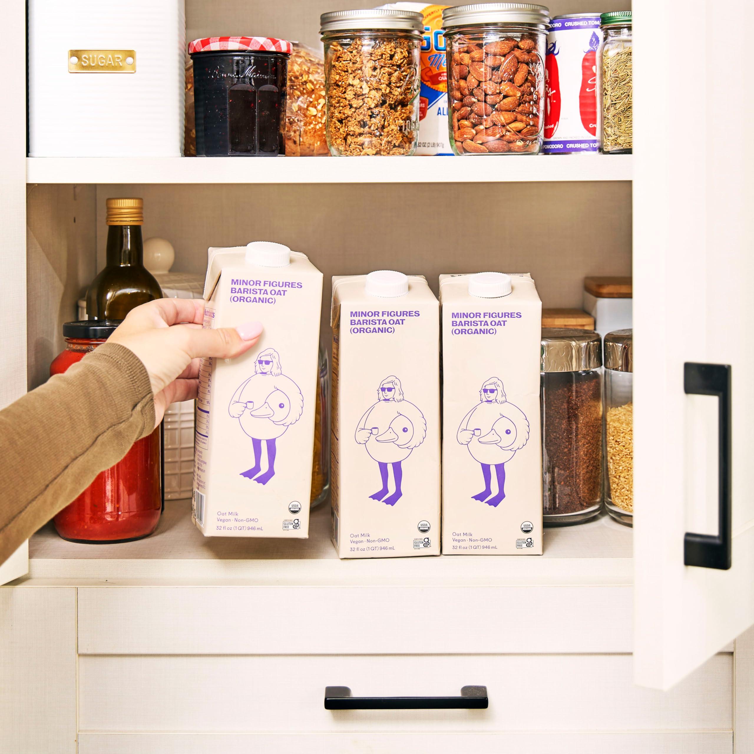 Minor Figures Minor Figures - Oat Milk - Organic - Barista Standard - 32 Oz - 6 Pack - Non Gmo - Plant Based - Vegan - Dairy Free - Shelf Stable - Unsweetened