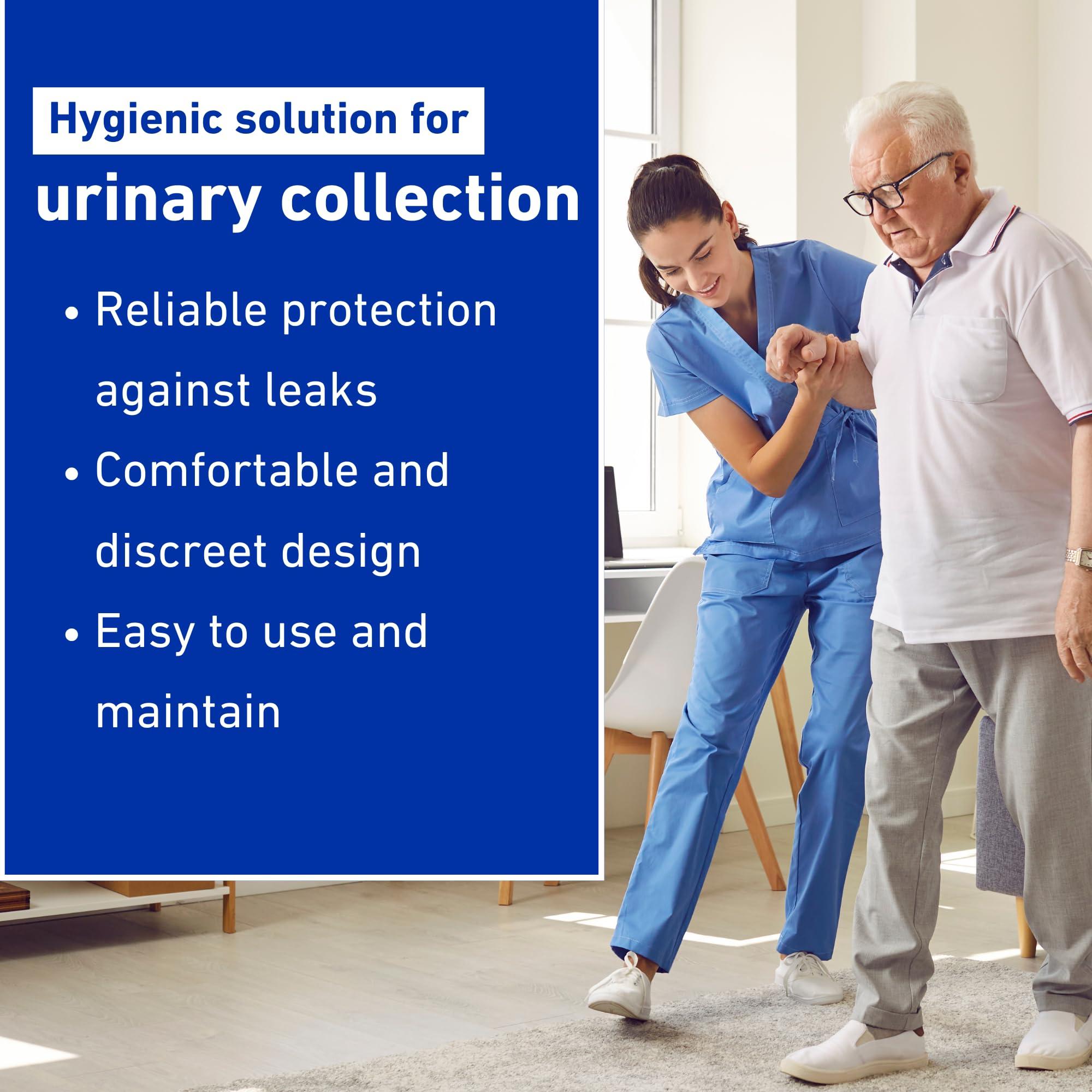 Afex Afex Urinary Collection Bags (A400B) for Incontinence Management - Attaches Directly to Receptacle - Non-Vented, Durable 16mil Vinyl - Urinary Drainage Bag - 500 ml - 2 Pack