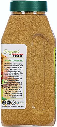 Rani Brand Authentic Indian Products Rani Organic Coriander Powder (Dhania Powder) 14oz (400g) PET Jar ~ All Natural | Vegan | Gluten Friendly | NON-GMO | Indian Origin | USDA Certified Organic