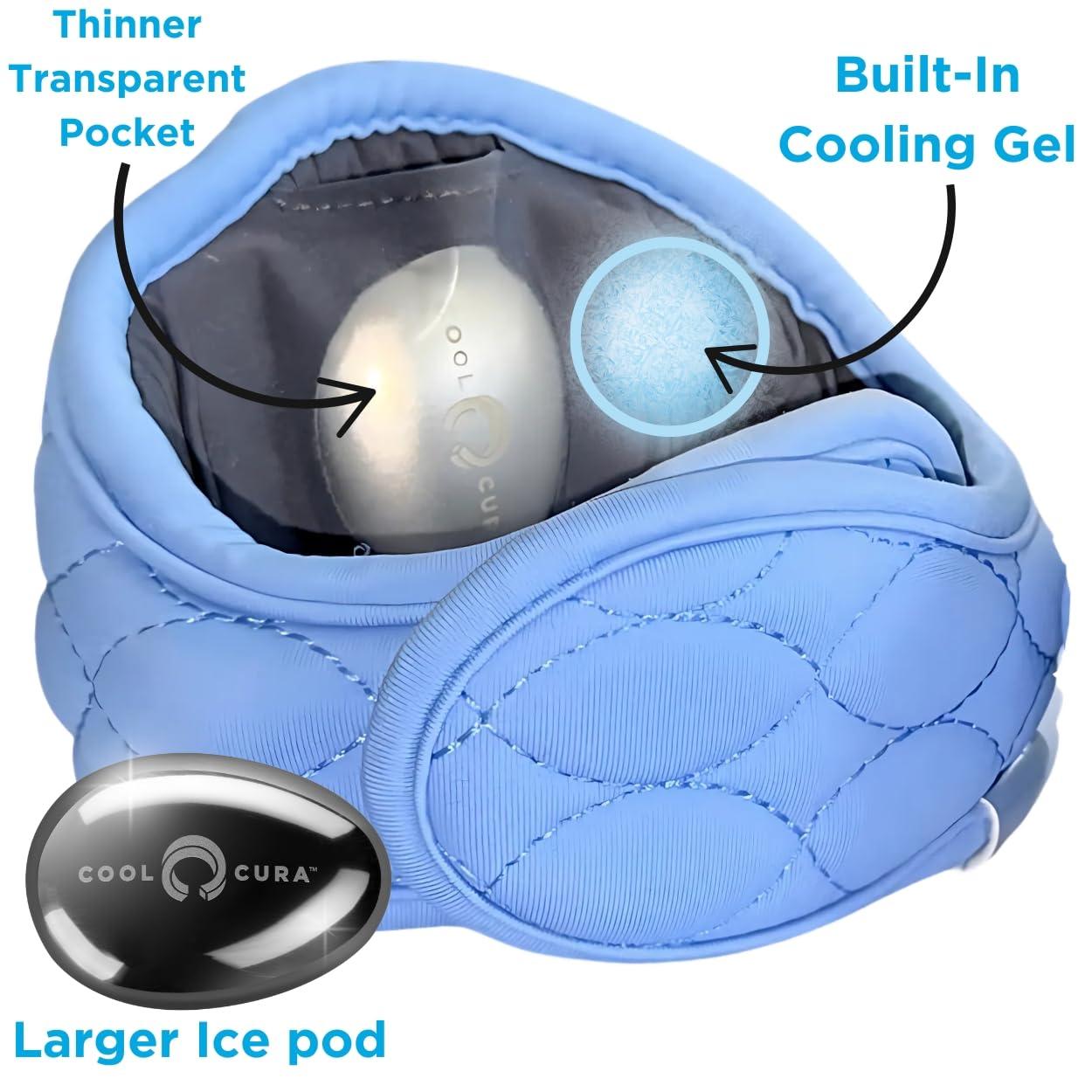 CoolCura CoolCura GO, Ice Therapy Device, Relax with Feng Fu Ice Therapy, Cold Therapy Ice Neck Wrap, Headache Relief, Stress Relief, Anxiety Relief, Relaxation Neckband