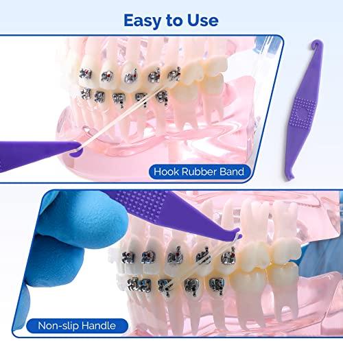 JMU JMU Orthodontic Elastics 1/4 Light 100 Pack Intraoral Elastic Bands Latex Dental Rubber Bands Made in USA